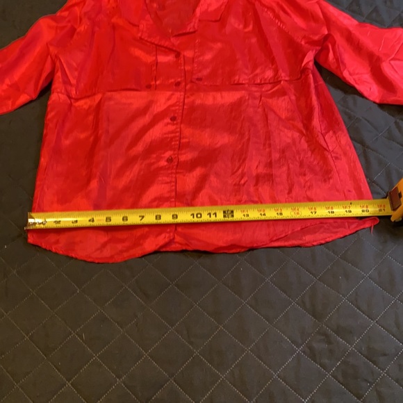 I Ashleigh Morgan size 12 red longsleeve shirt - Picture 6 of 15